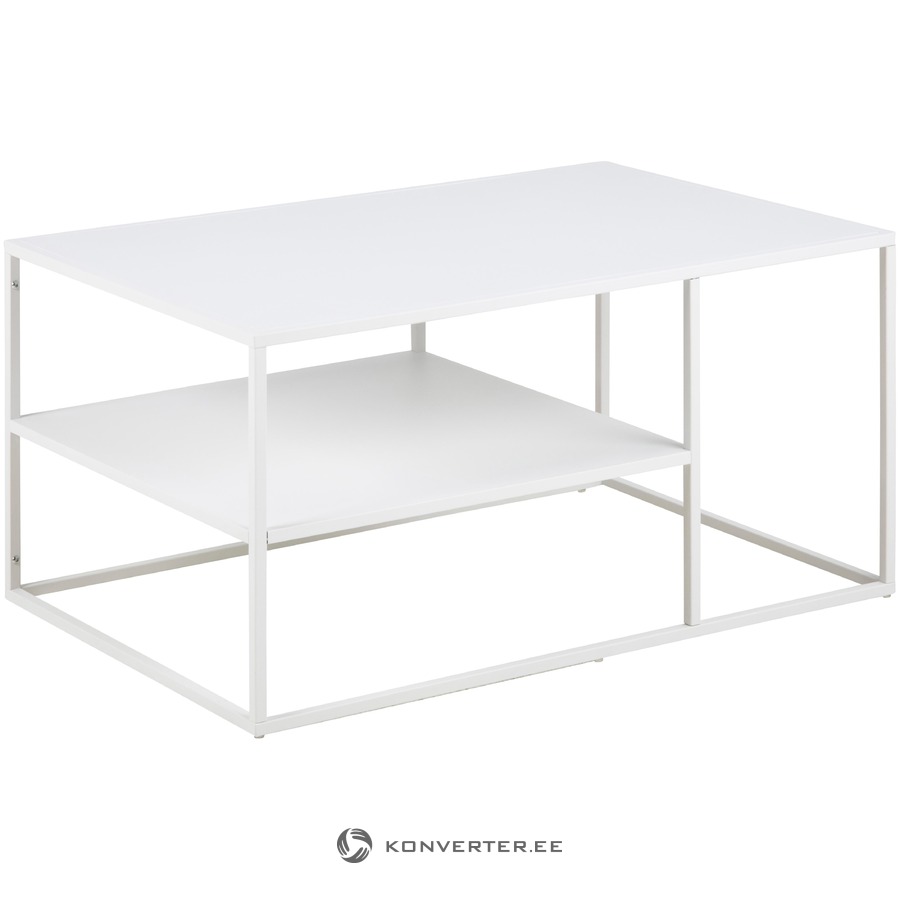 Metallinen valkoinen sohvapöytä (Actona) - Konverter Outlet